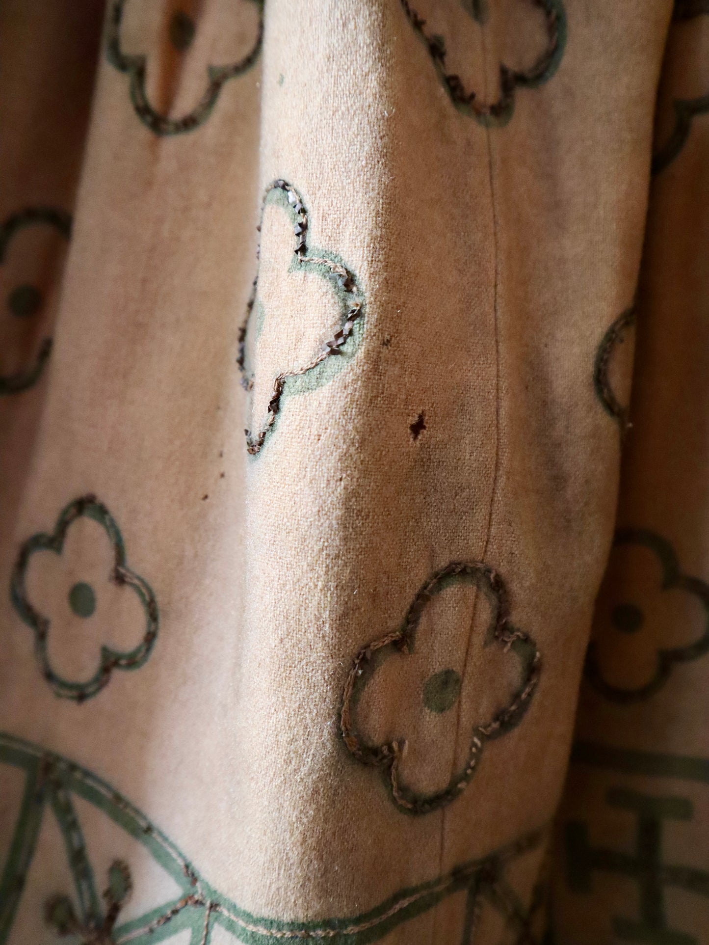 Antique early 1900s French opera costume wool dress tunic