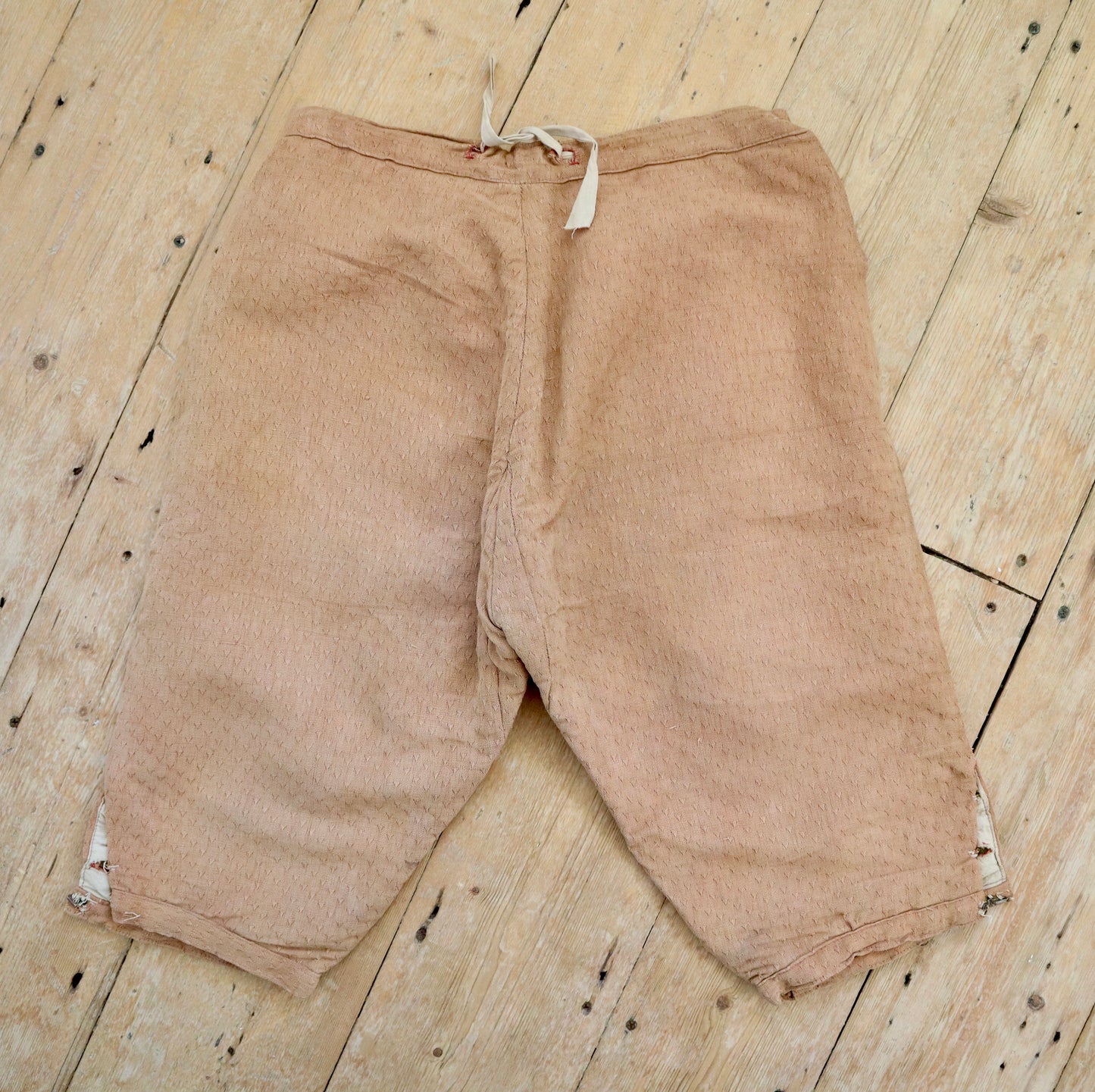 Antique French Peach Textured Breeches Pants Trousers Theatre Opera Costume