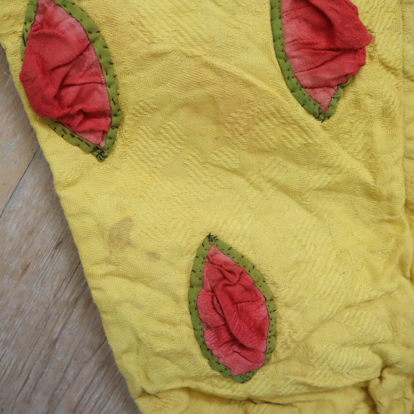 Antique French Child’s Theatre Costume Breeches Yellow Cotton Renaissance Slash Puff