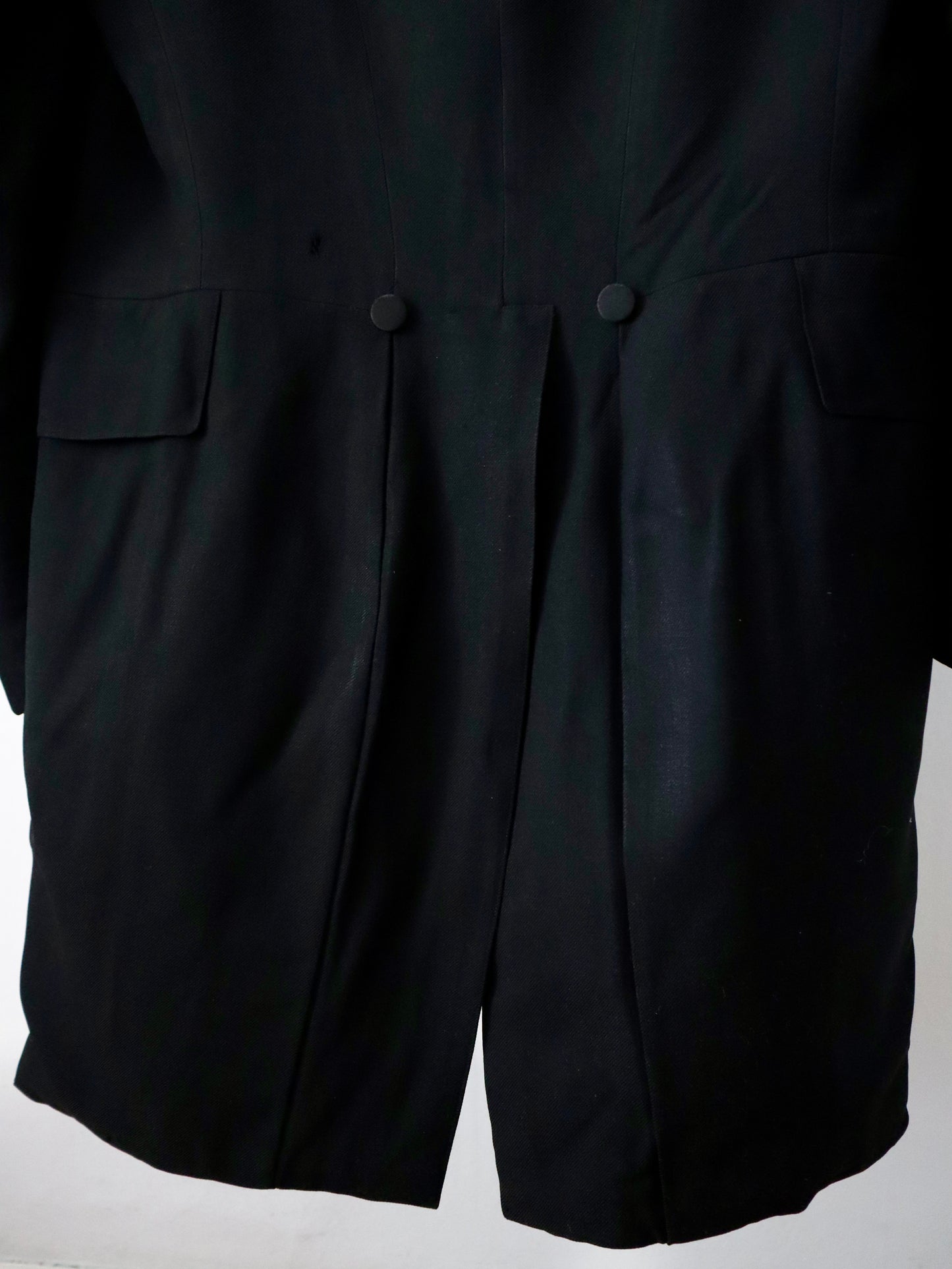 Antique 1920s French tailored lightweight wool tailcoat