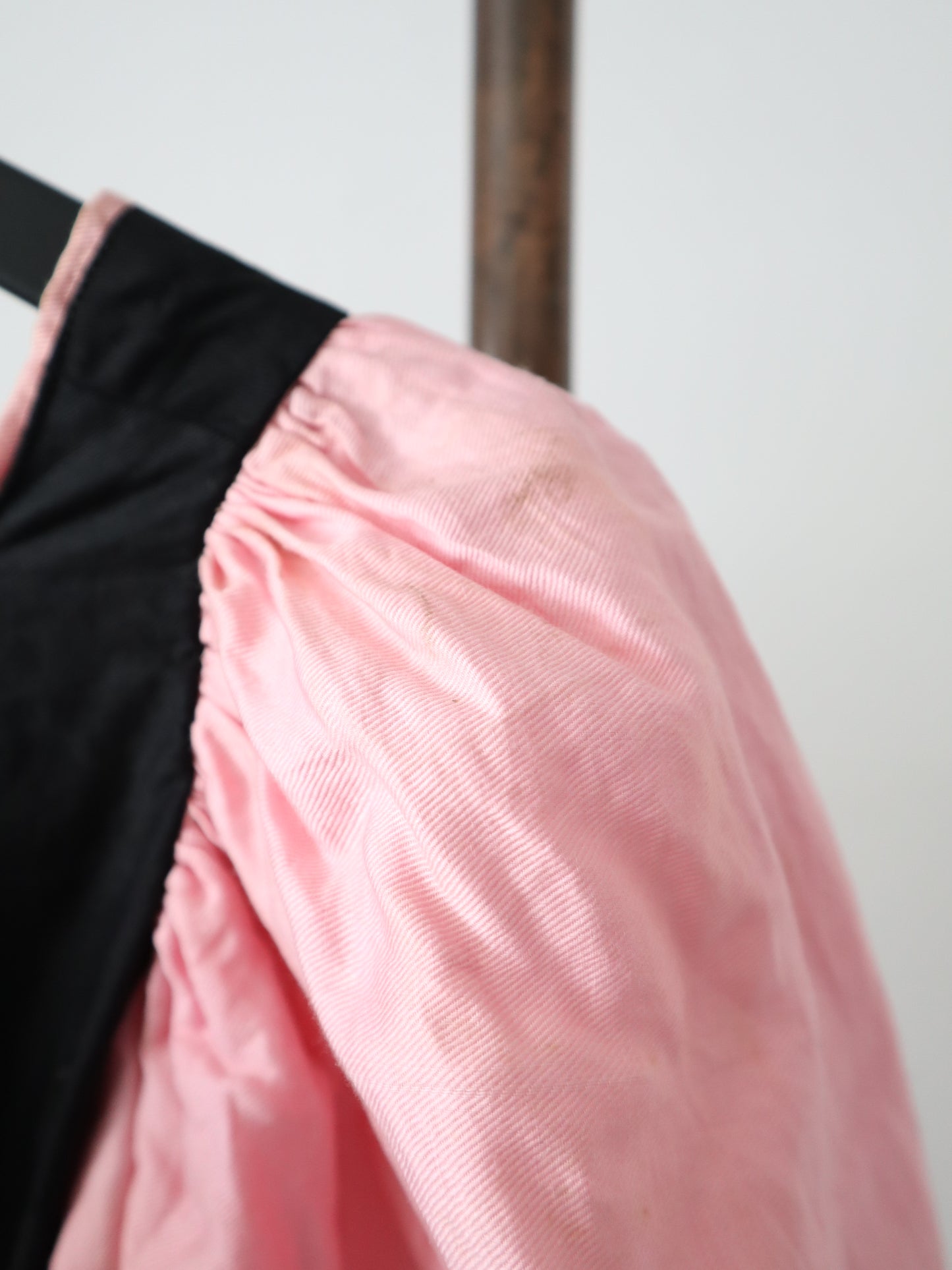 1920s 30s  French Costume Pink Black Bodice Skirt Theatre Cotton