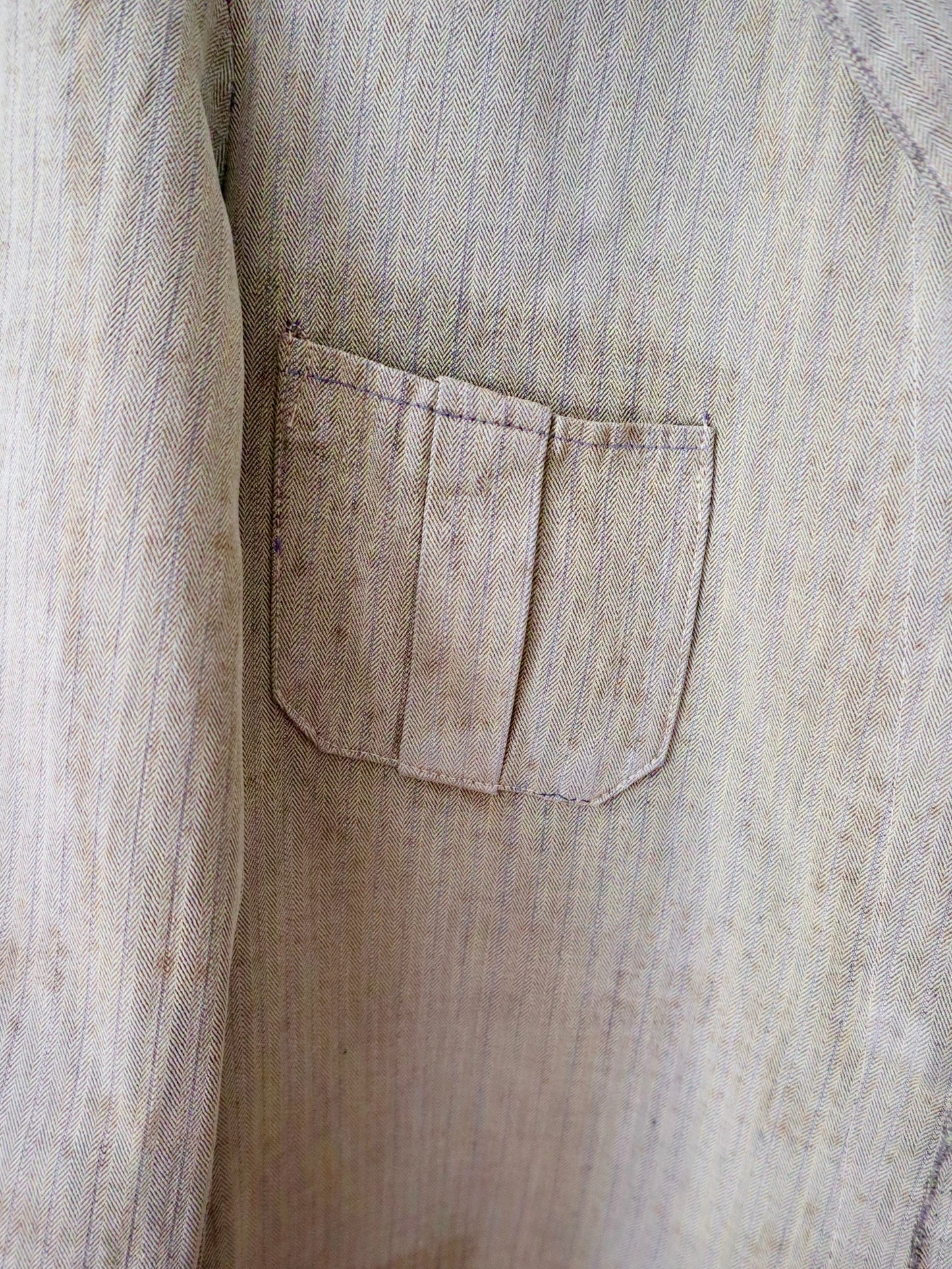 1930s French workwear jacket cotton herringbone weave RARE