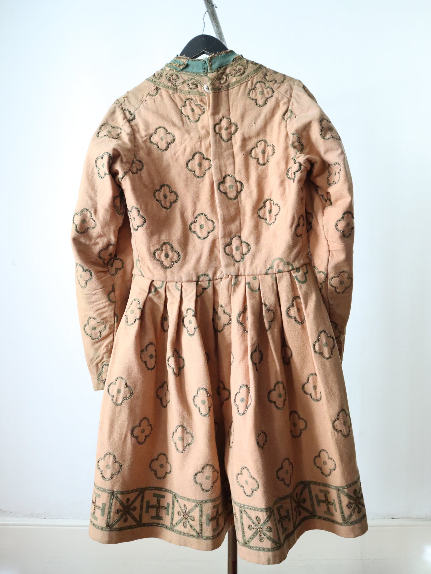 Antique early 1900s French opera costume wool dress tunic