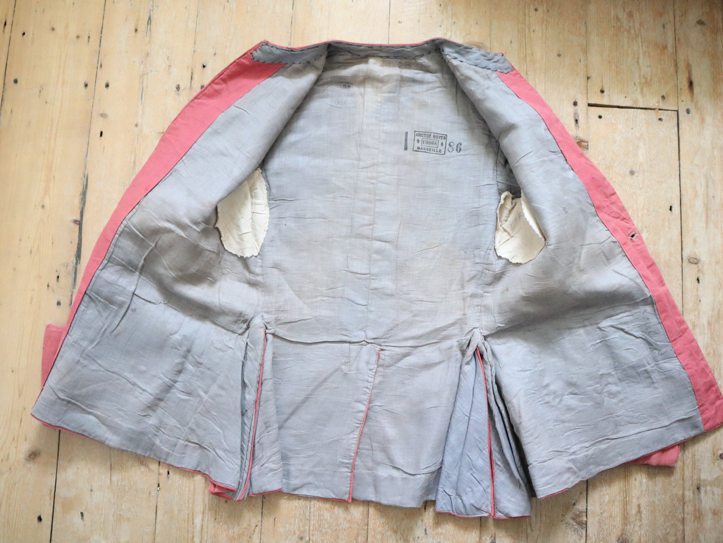 Antique Early 1900s Pink Opera Theatre Jacket Cotton Frock Coat