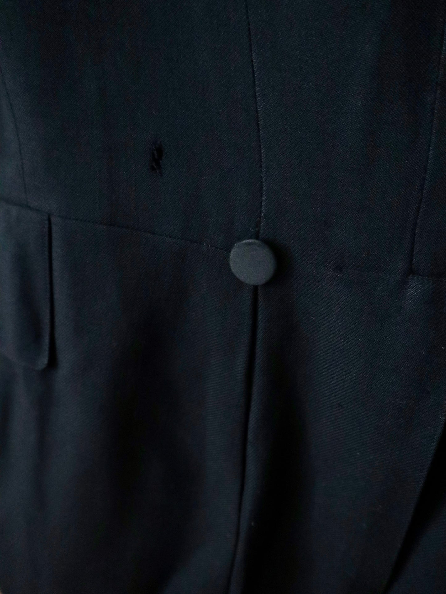 Antique 1920s French tailored lightweight wool tailcoat