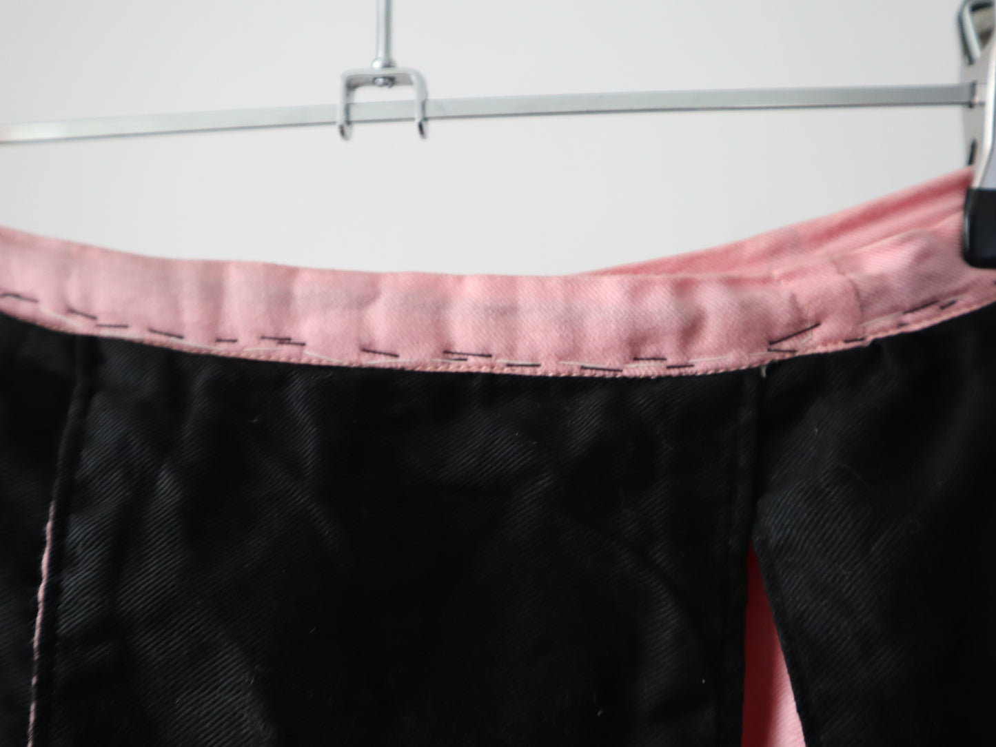 1920s 30s  French Costume Pink Black Bodice Skirt Theatre Cotton