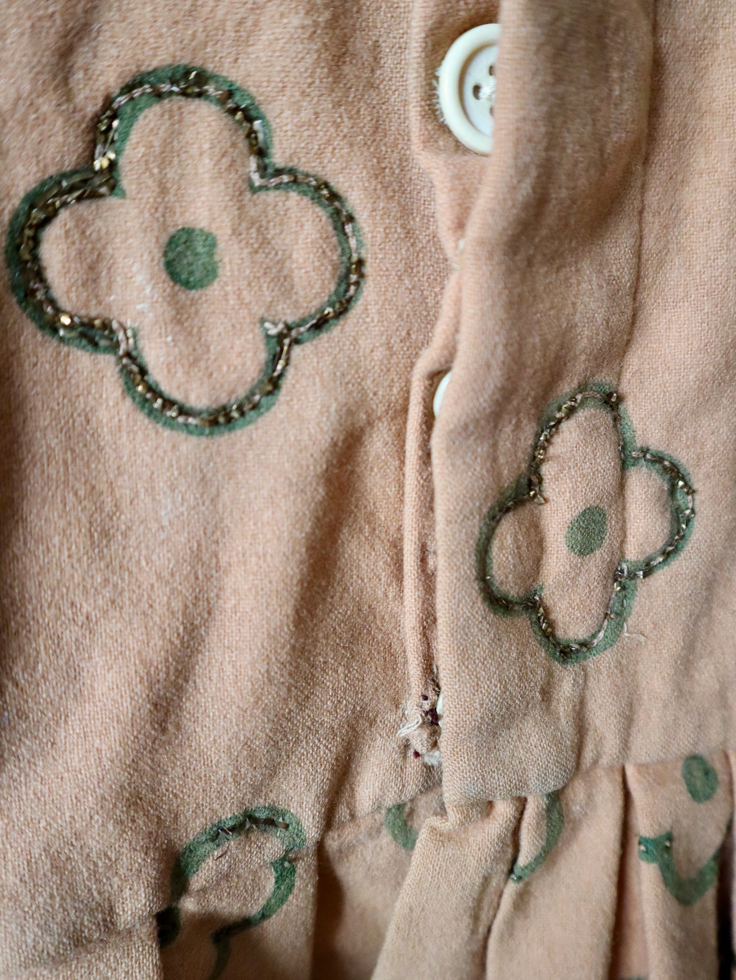 Antique early 1900s French opera costume wool dress tunic