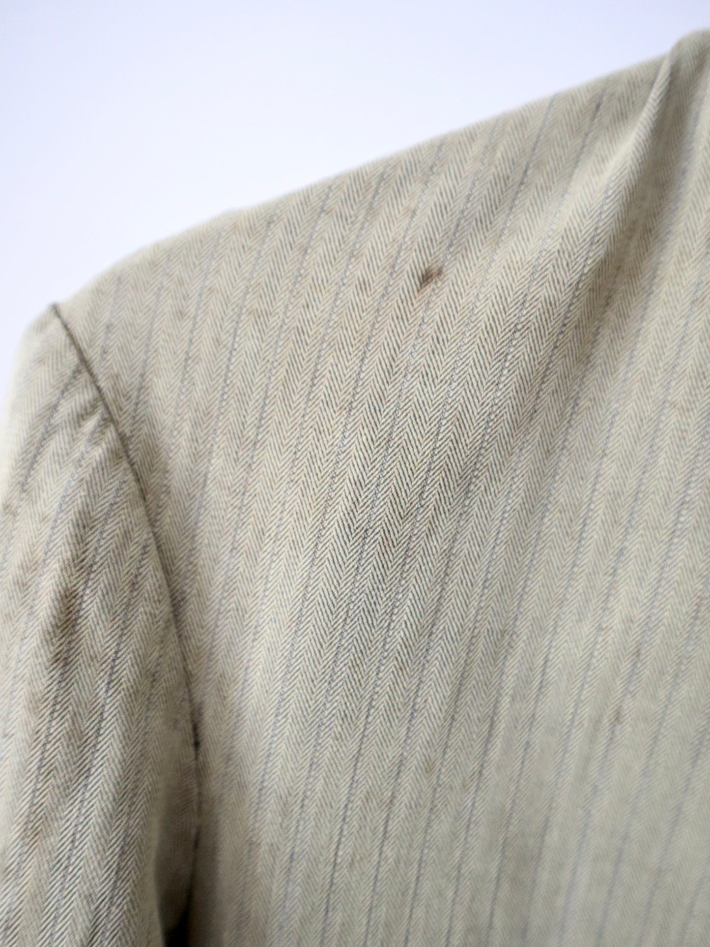 1930s French workwear jacket cotton herringbone weave RARE