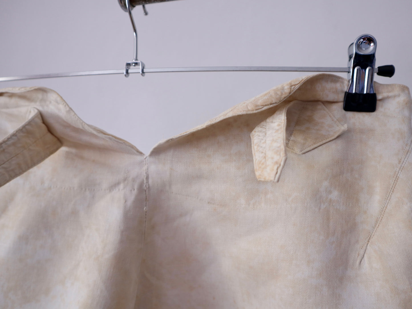 Early 19th Century White Cotton Trousers – Hand Stitched with Bone Buttons