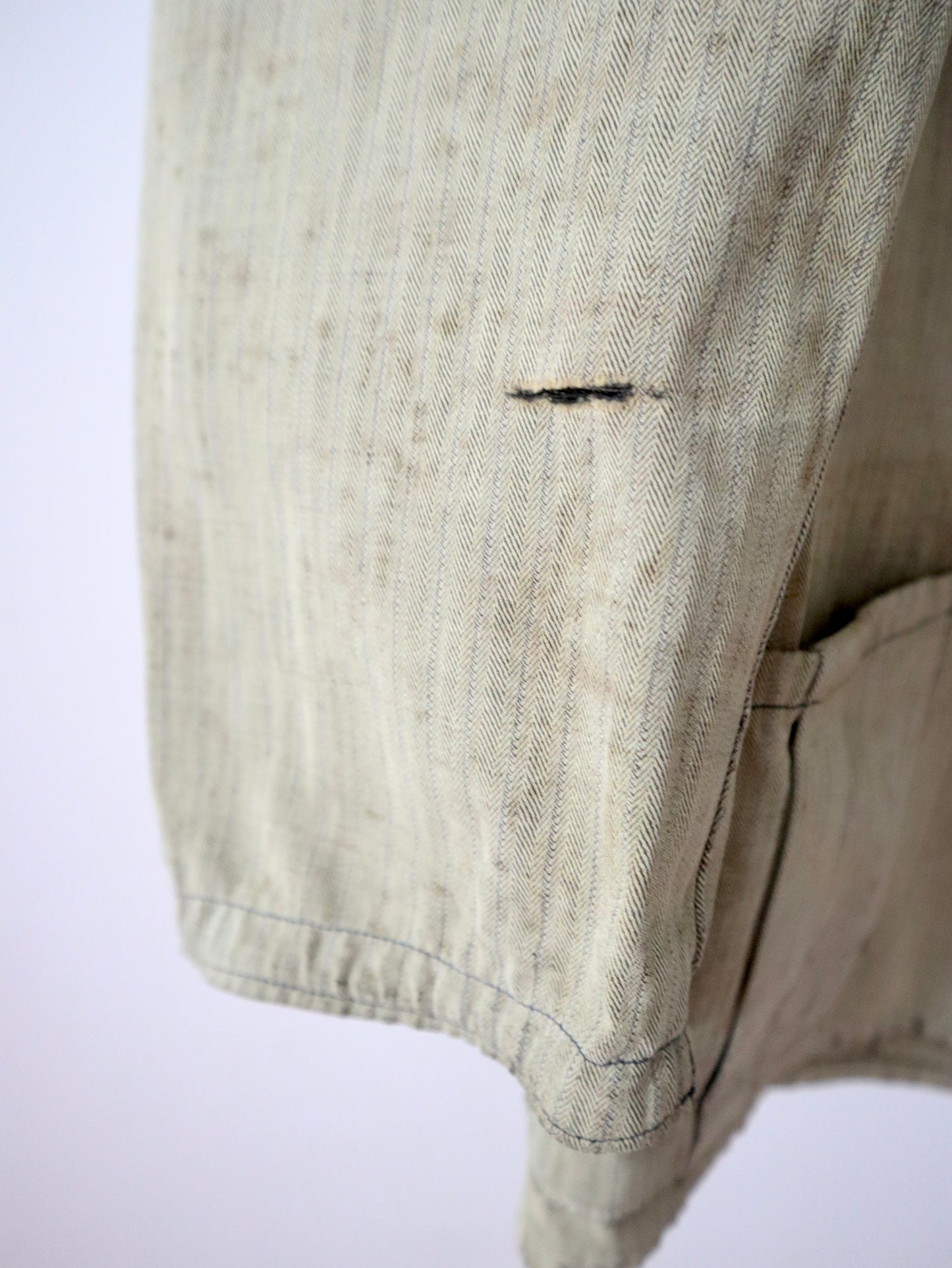 1930s French workwear jacket cotton herringbone weave RARE