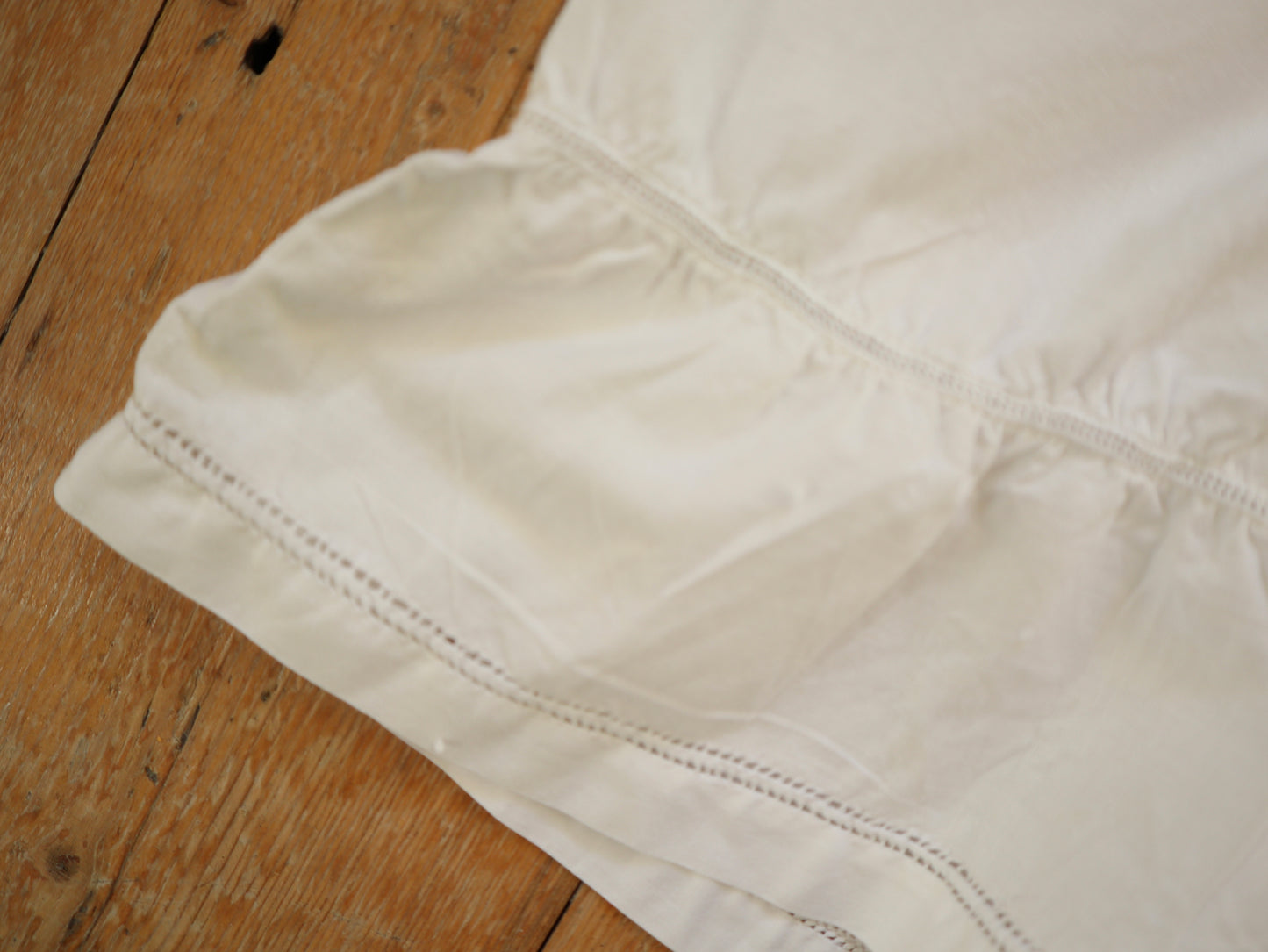 Antique French Bloomers white cotton monogram JG Cutwork early 1900s