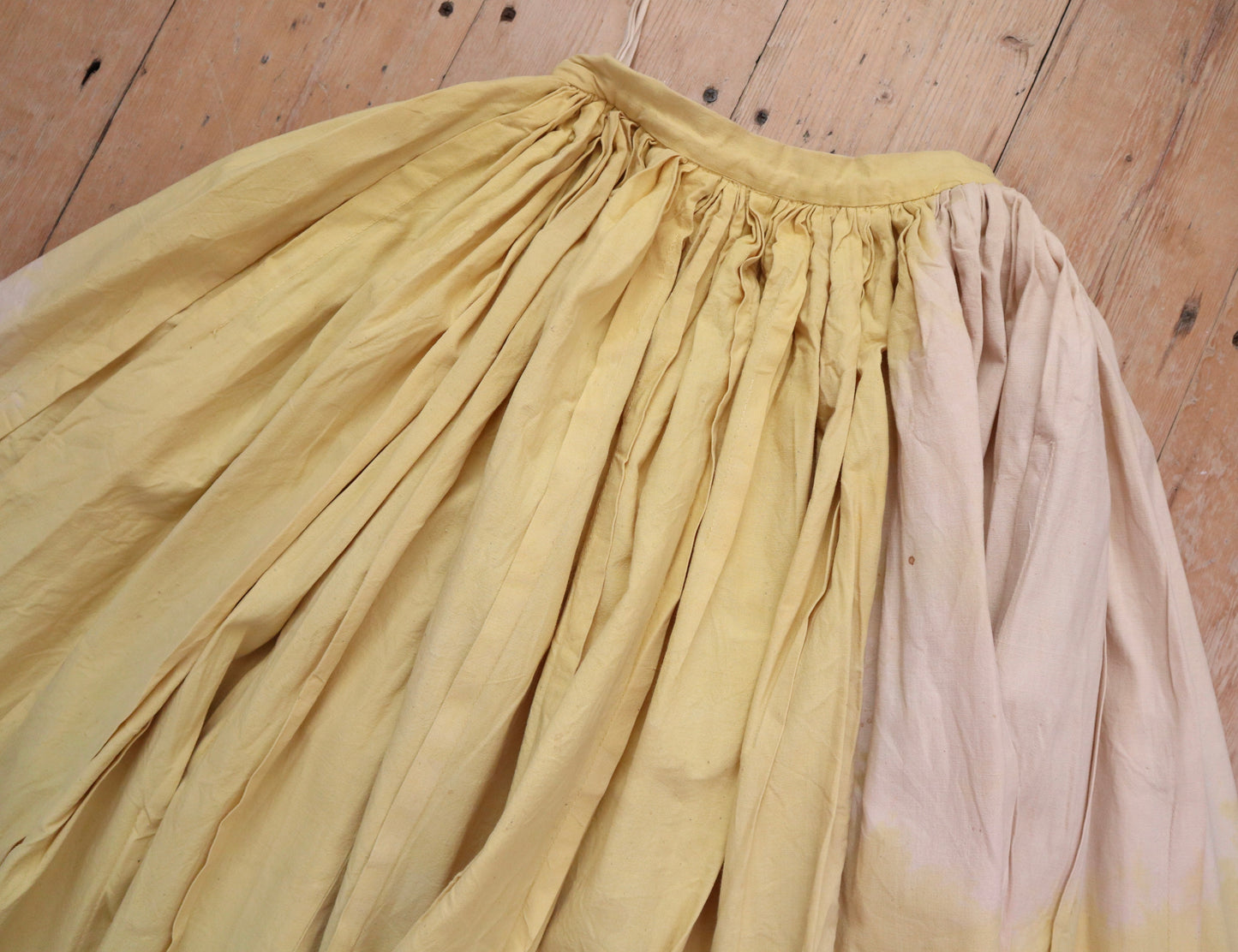 Royal Opera House Costume London Full Sunset Yellow Cotton Skirt Long