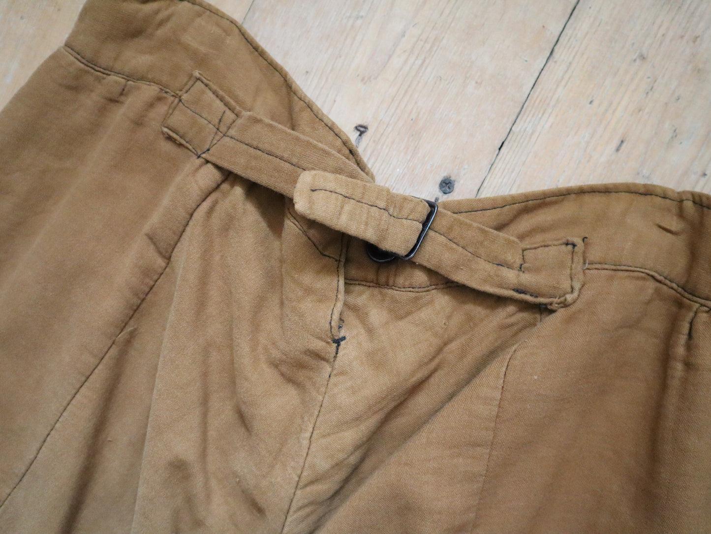 Antique French Brown Cotton Breeches Pants Trousers Theatre Opera Costume