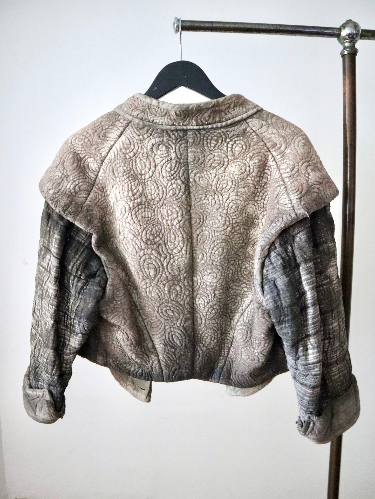 Royal Opera House Costume Grey Cotton Jacket Textured Patina