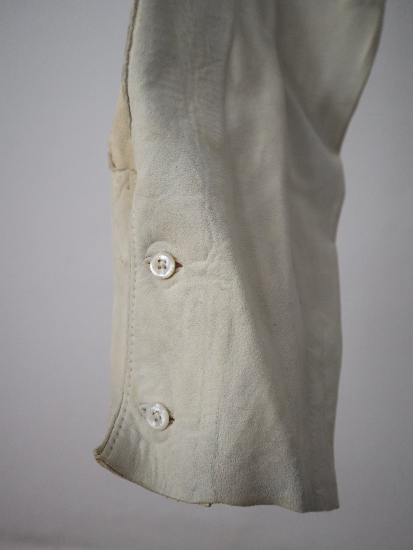 1800s French Lambskin Breeches Trousers RARE High Waist Mother of Pearl Buttons