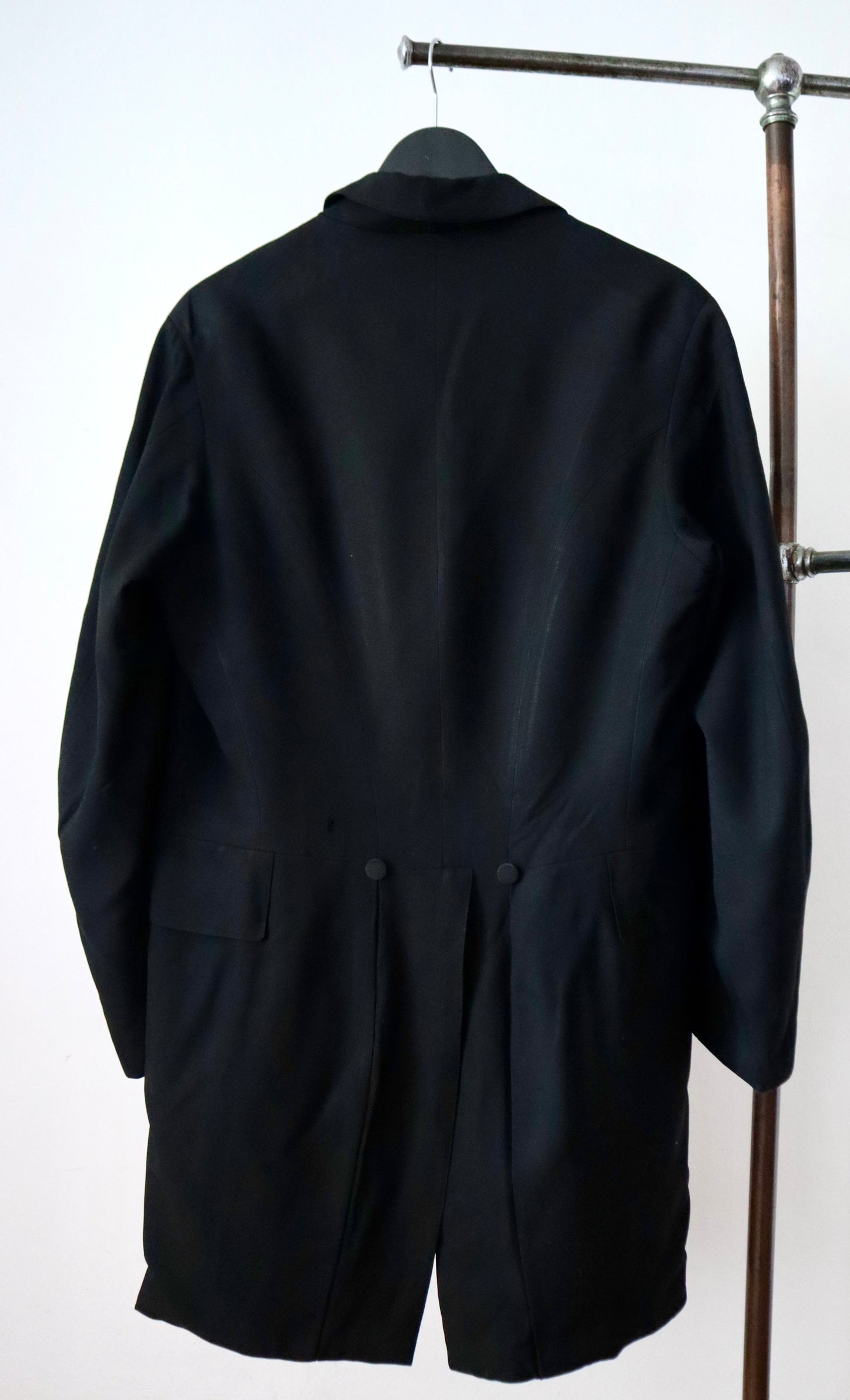 Antique 1920s French tailored lightweight wool tailcoat