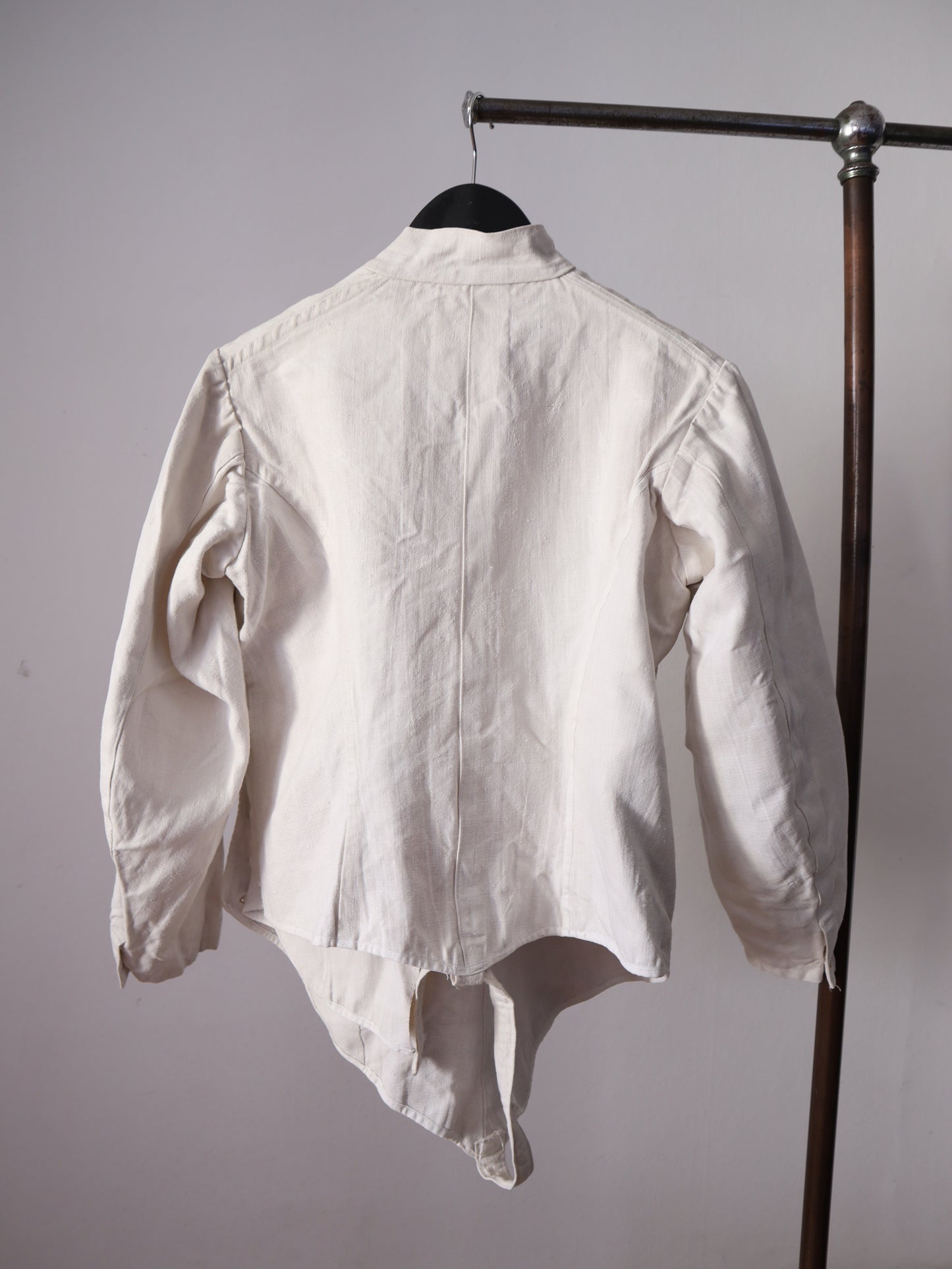 1920s French Linen Fencing Jacket Prieur Paris Sportswear Antique