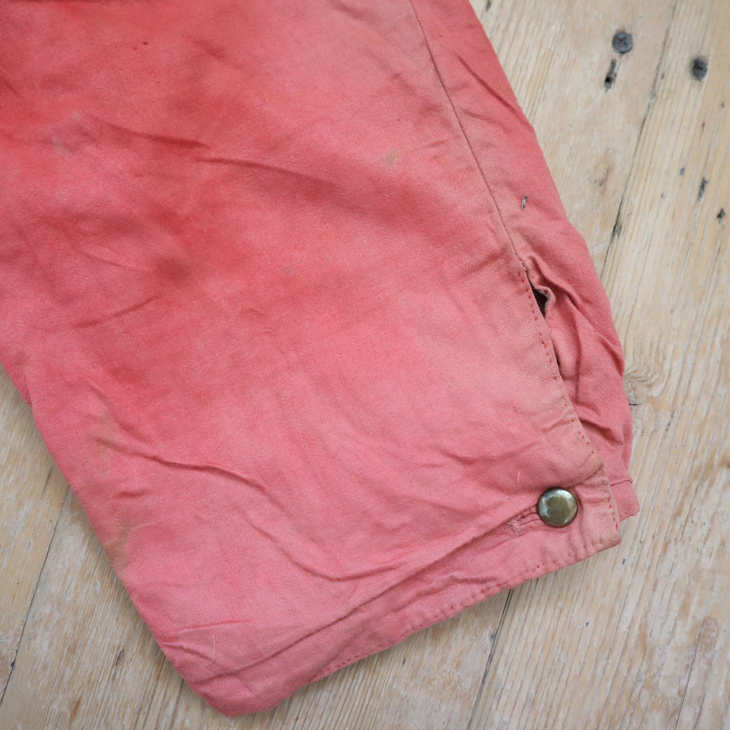 Antique French Child’s Theatre Costume Breeches Pink Red Cotton