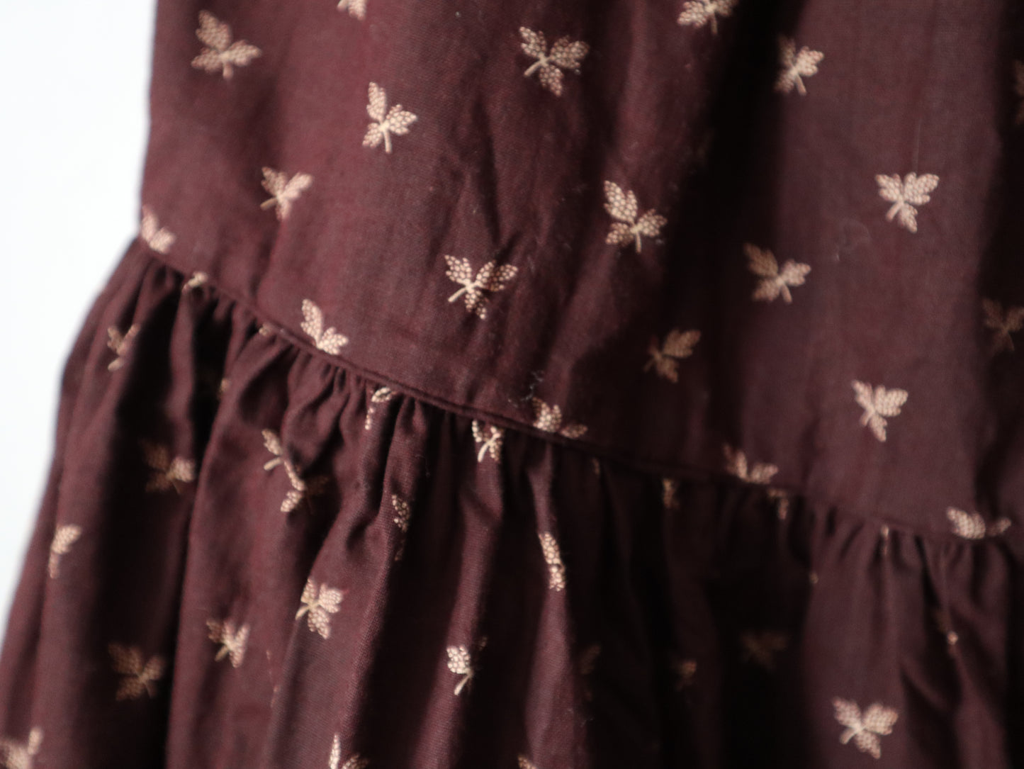 Antique 19th century German Hockmantel full length cotton cloak wool flannel lined