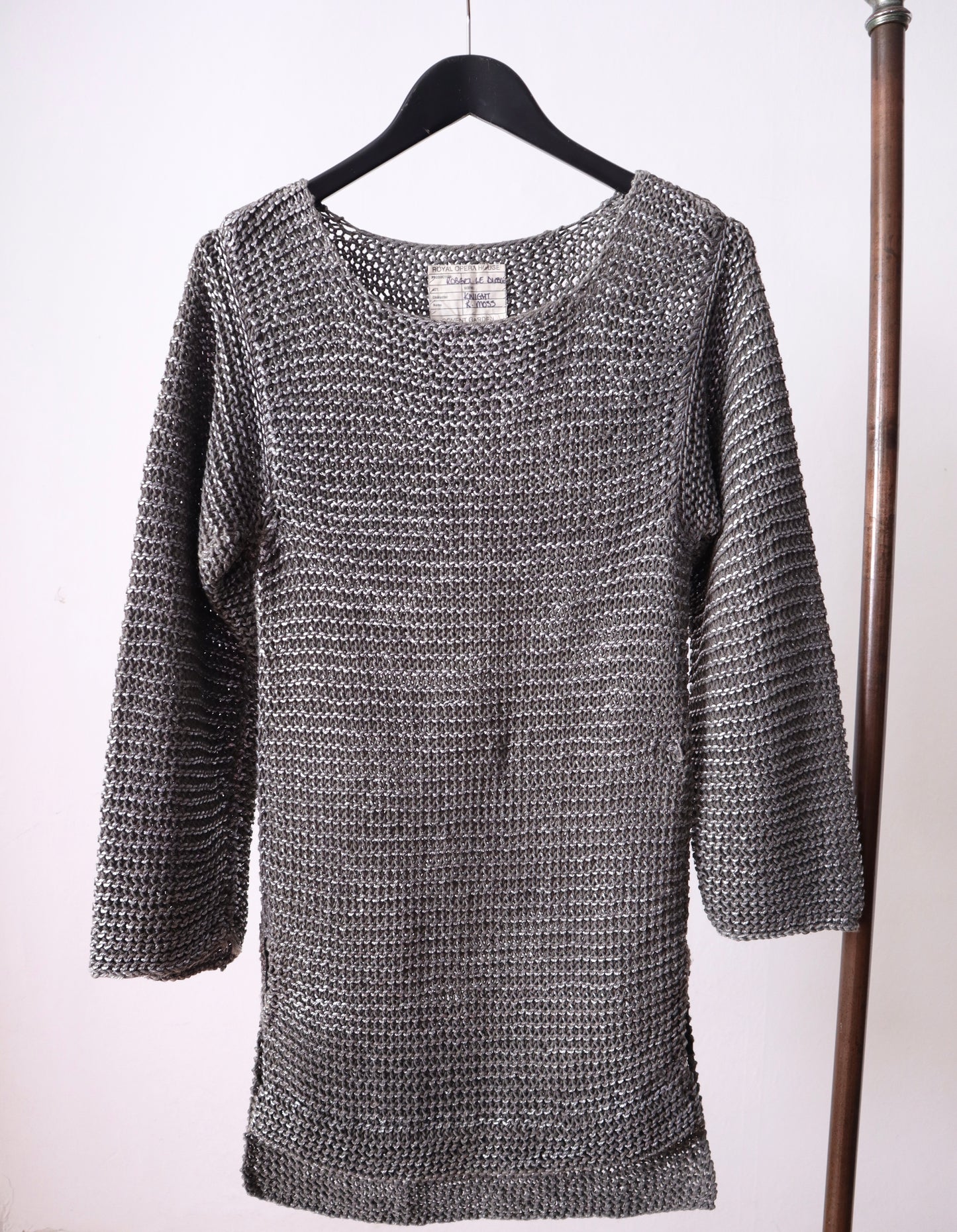 Silver Grey Knitted Knight Top Sweater Jumper Royal Opera House Costume