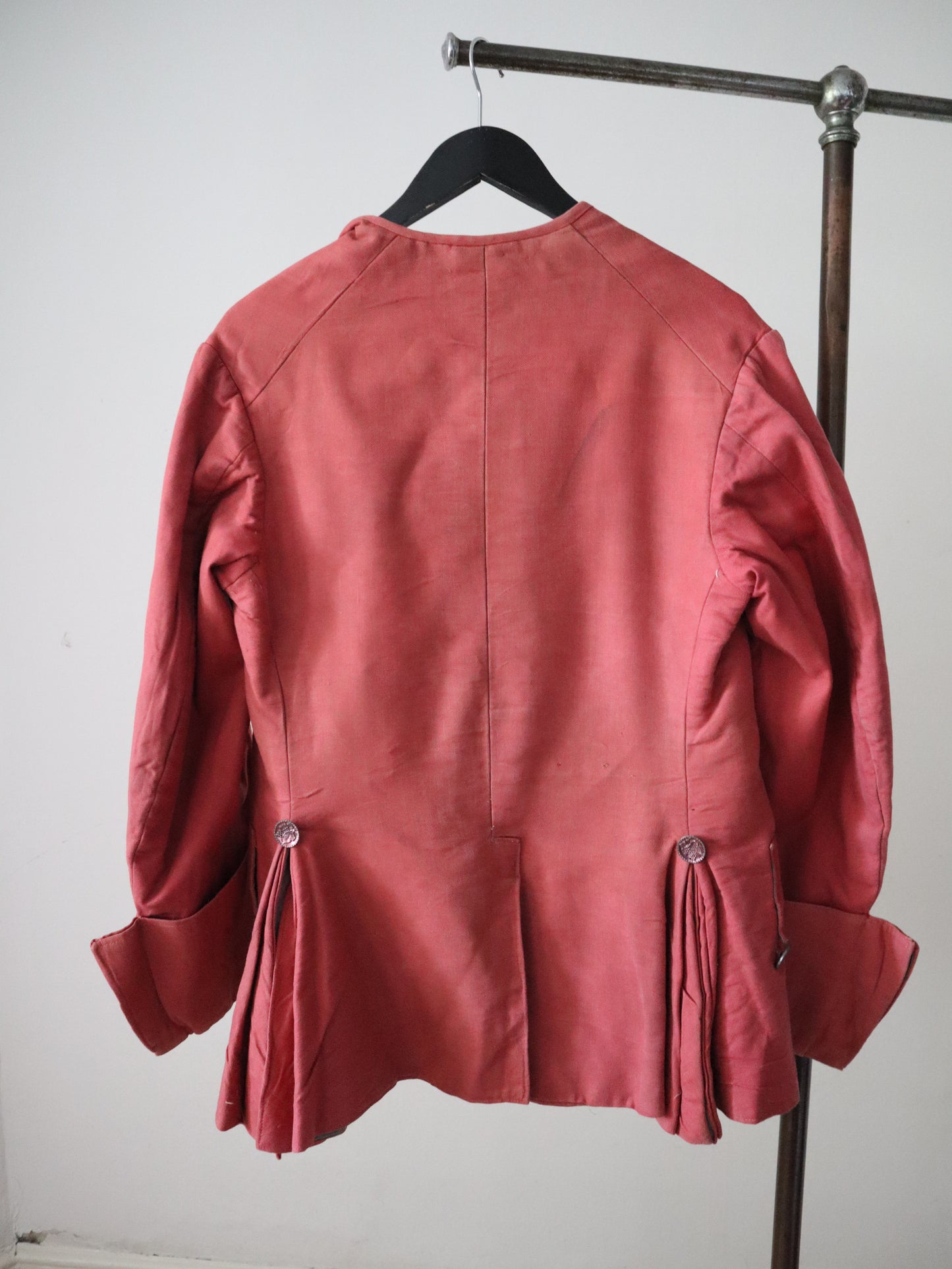 Antique Early 1900s Pink Opera Theatre Jacket Cotton Frock Coat