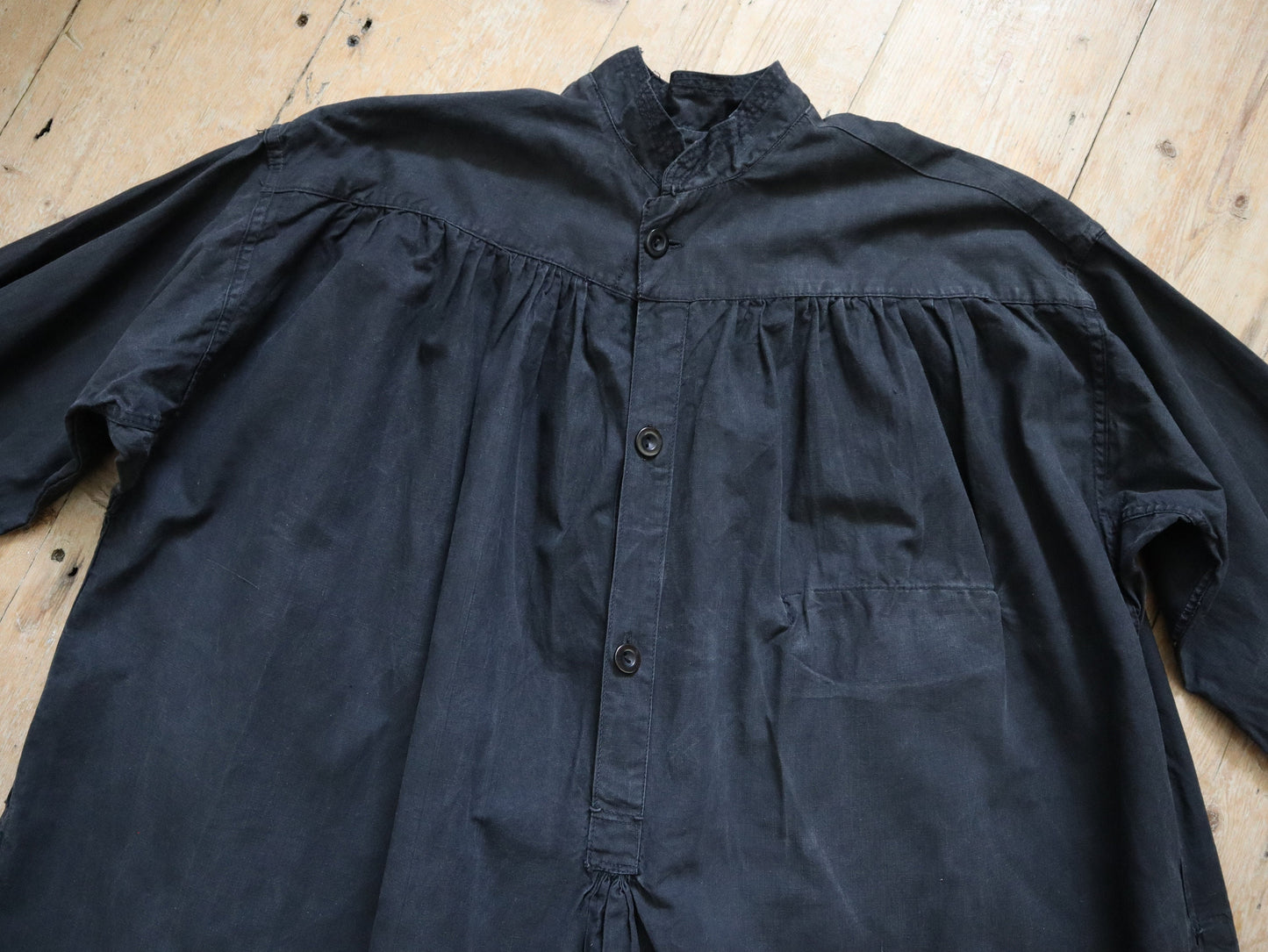 Antique early 1900s French Maquignon Smock Indigo