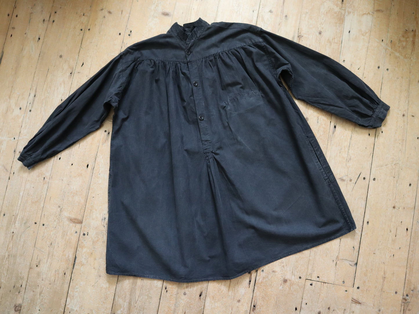 Antique early 1900s French Maquignon Smock Indigo