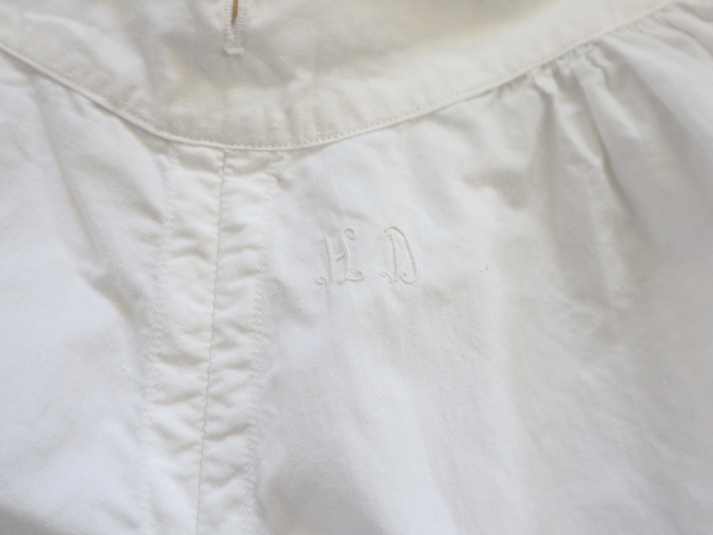 Antique French Bloomers white cotton broderie anglaise cutwork early 1900s