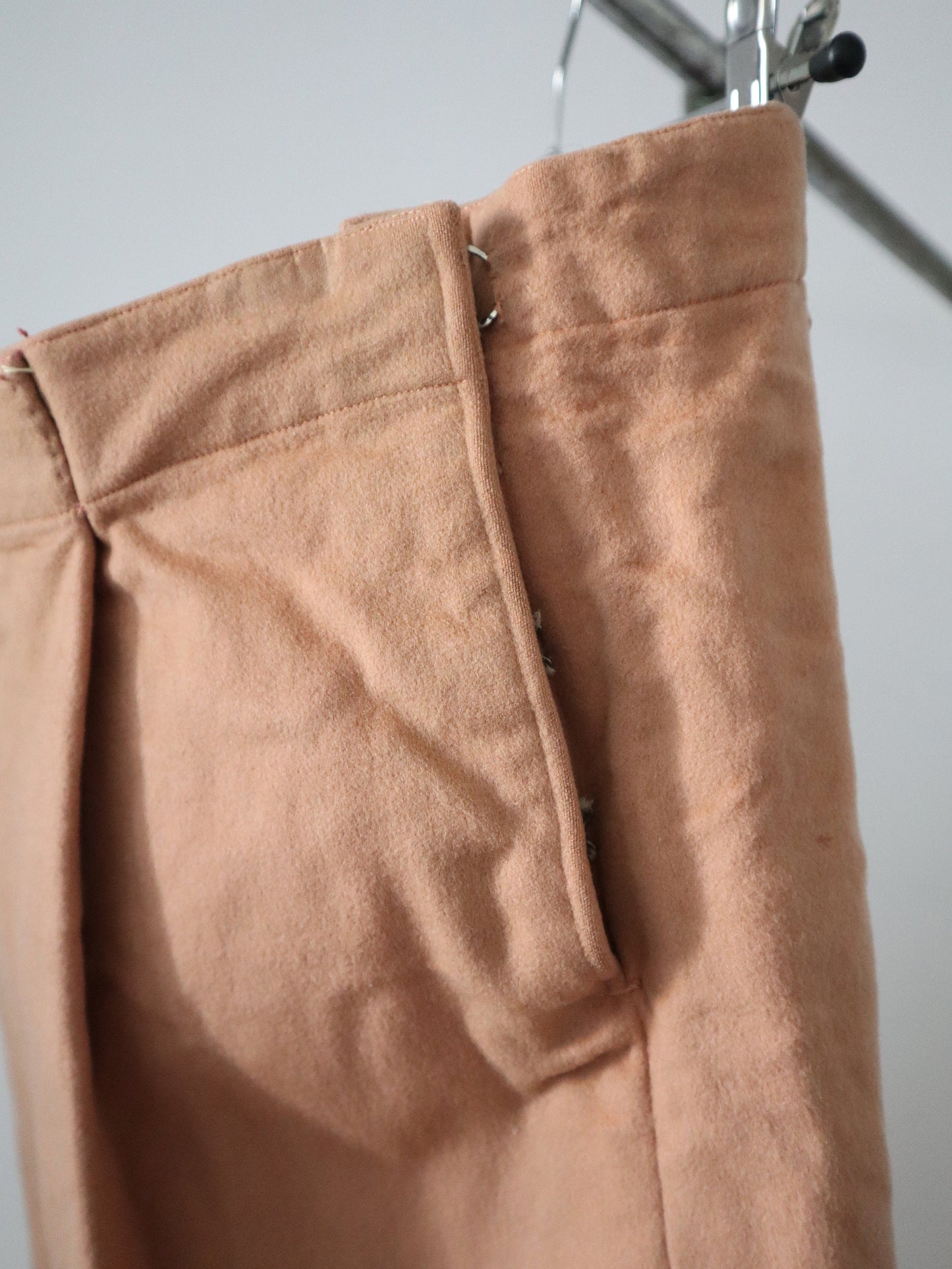 Antique French Peach Wool Breeches Pants Trousers Opera Costume Theatre Cropped