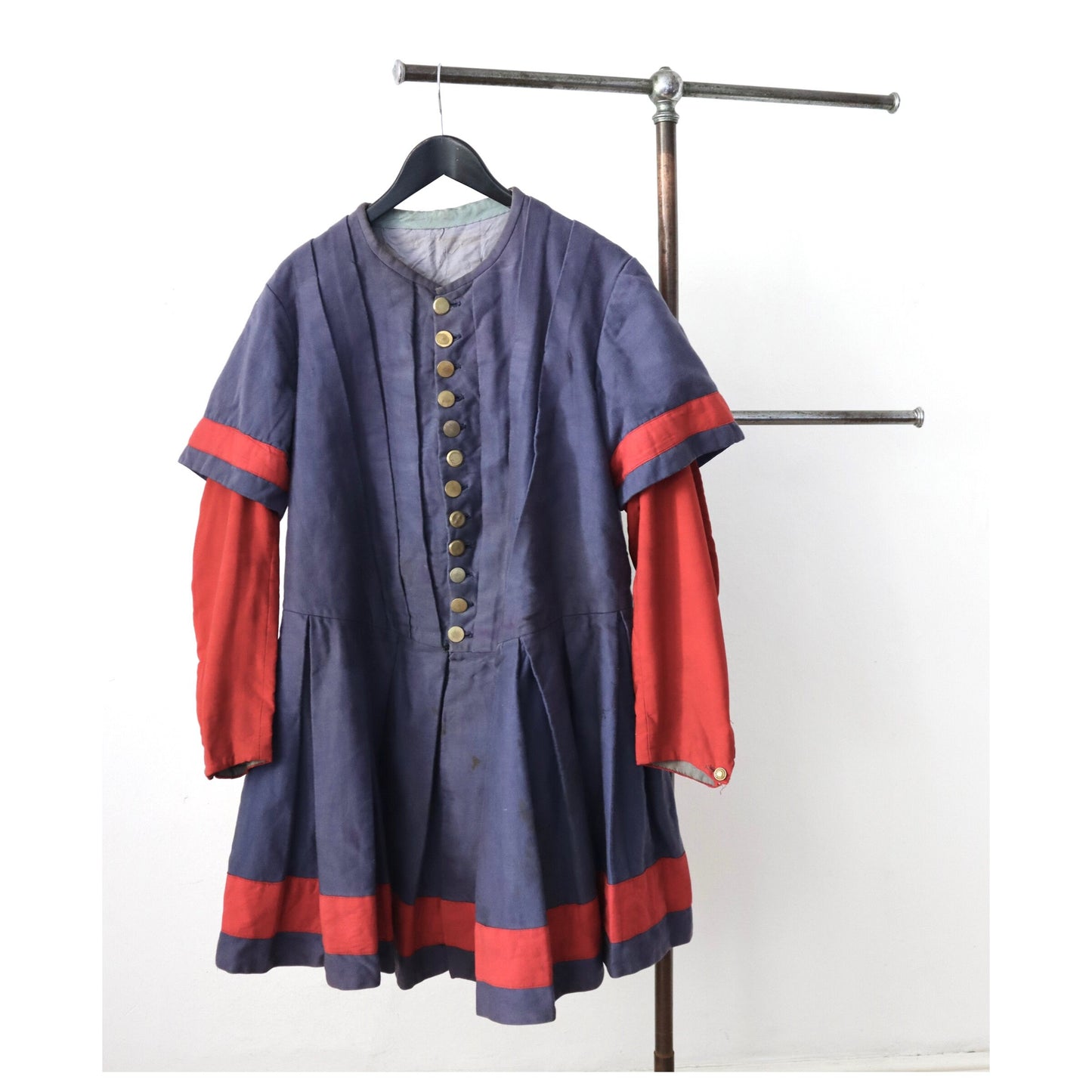 Antique French Costume Tunic Renaissance Opera Theatre Blue